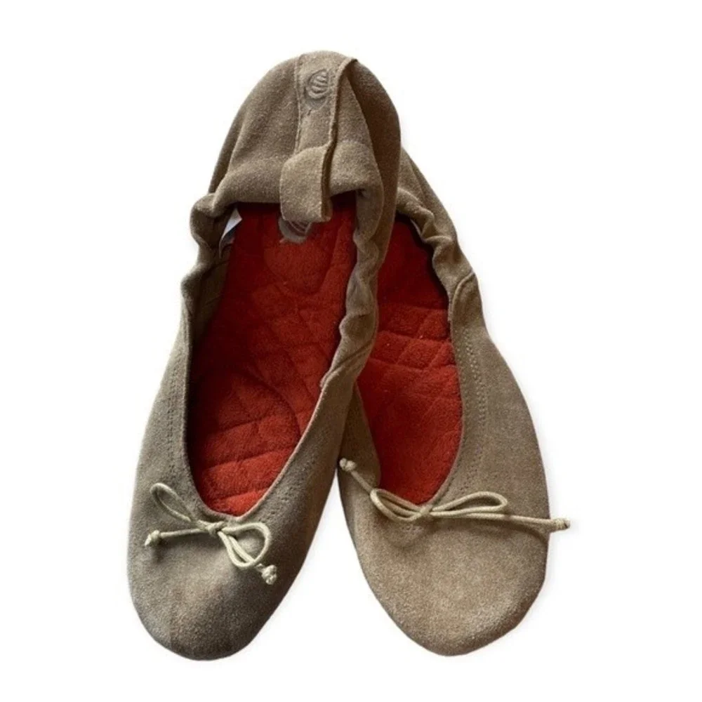 Acorn Suede Ballet Flats - Picture 4 of 4